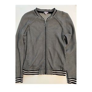 Women’s- Juicy Couture Black & White Netted lightweight jacket
